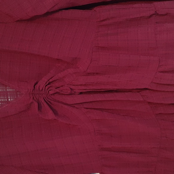 BNWT Glassons sz 12 maroon red long sleeve dress - Picture 9 of 10